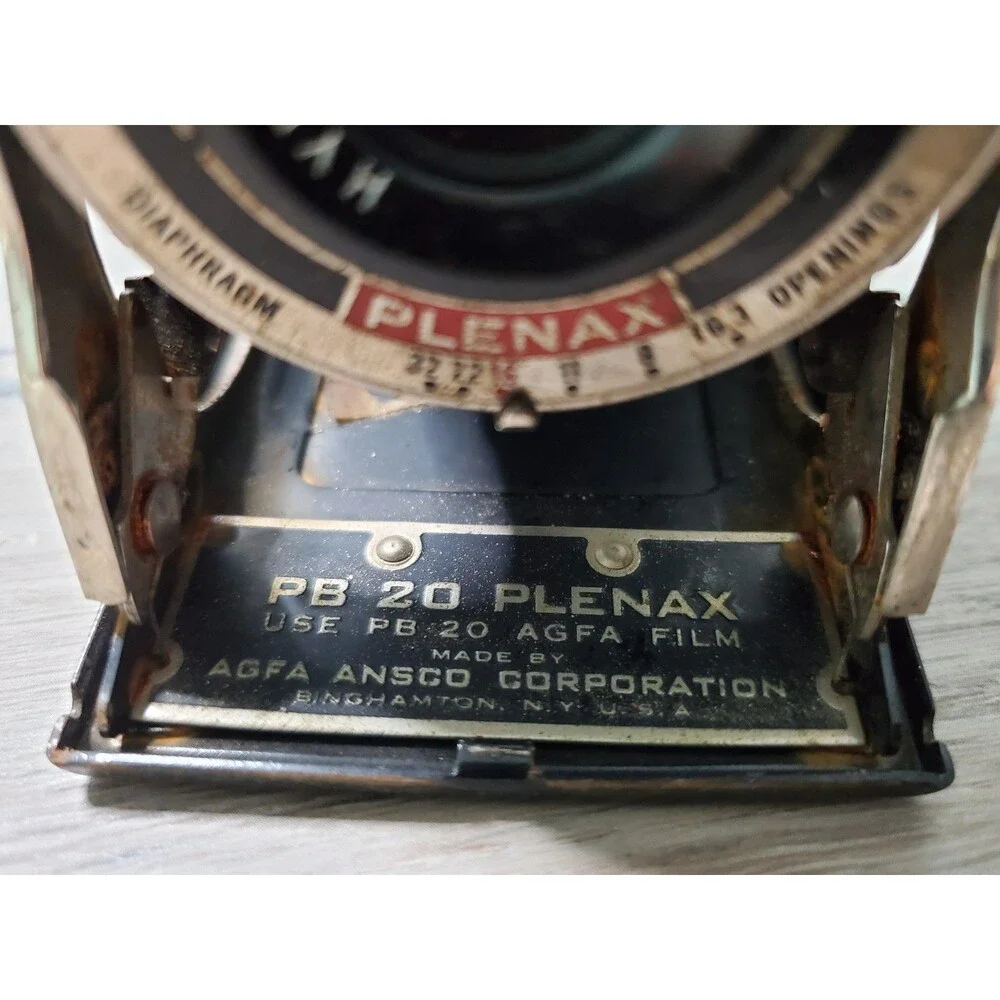 Vintage Agfa Ansco PB 20 Plenax Folding Camera - Hypar f/6.3 - Art Deco Charm
